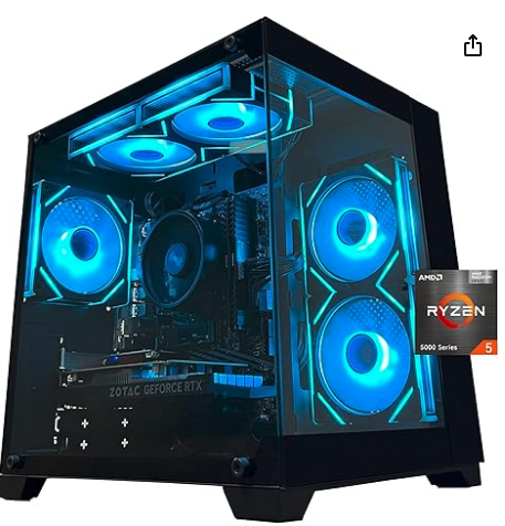 SKYESEV Gaming Desktop - AMD Ryzen 5 5600, RTX3050 6GB